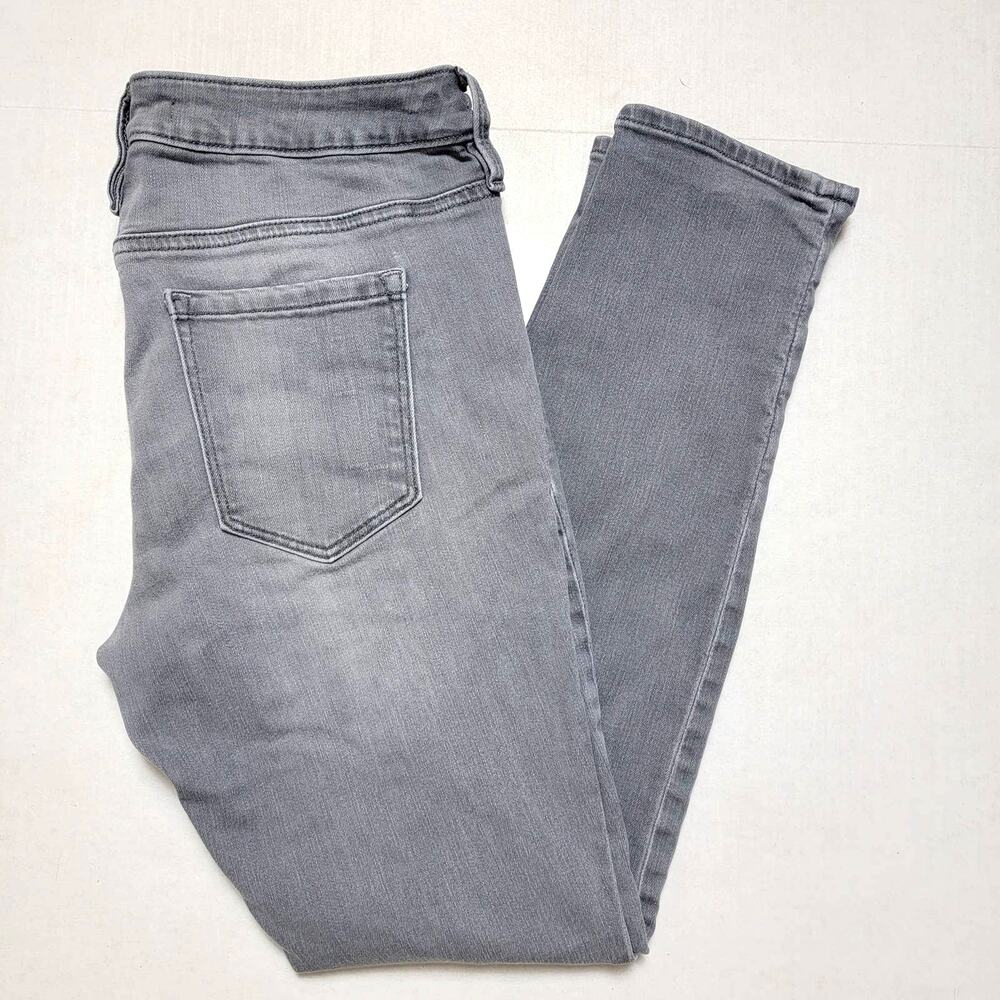 Athleta Sculptek Grey Skinny Jeans SZ 6P